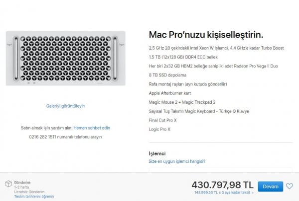 HABERİM 724 | Apple, yan çevirdiği Mac Pro'yu 4 bin TL farkla satışa çıkardı