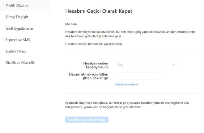 HABERİM 724 | Instagram dondurma linki… Instagram hesabı nasıl dondurulur?